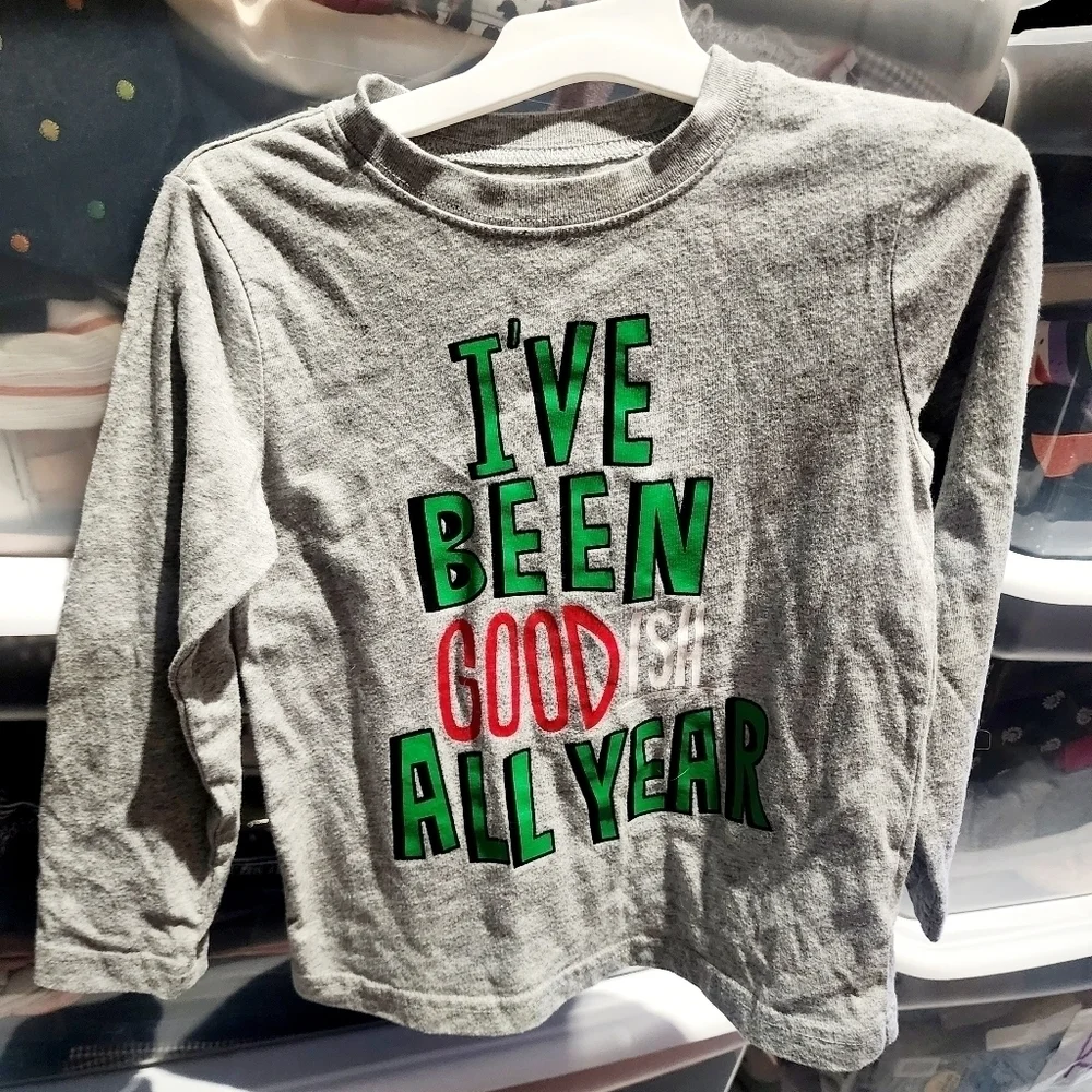 Okie Dokie Grey Graphic Long Sleeve 